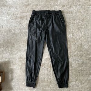 Zara leather Joggers